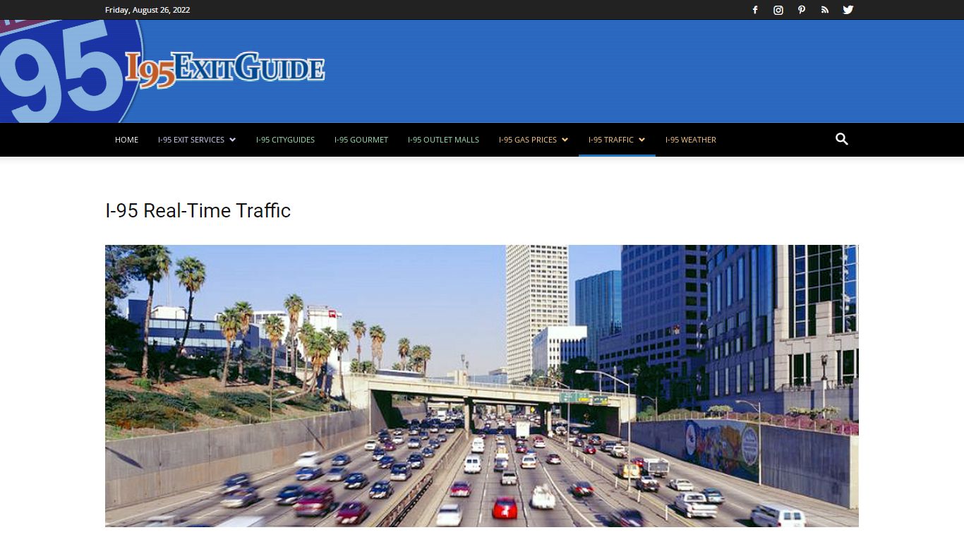 I-95 Real-Time Traffic : Latest I-95 Traffic Info | I-95 Exit Guide